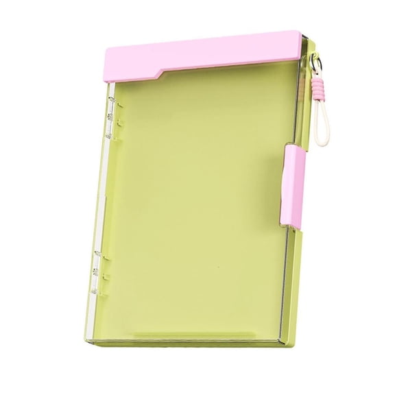 Multifunctional ABS Document Box with Clipboard 2 Compartment File Organiser Storage Case For School and Travel
