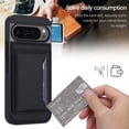 thumbnail image 7 of Caseswill for Google Pixel 11 Pro XL / Pixel 10 Pro XL Case with 2X Screen Protector, Magnetic Card Holder Leather Wallet Kickstand Shockproof Protective Cover, 7 of 7