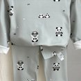 thumbnail image 4 of TOWED22 Baby Boy 2 Piece Pajamas Toddler Boys Pajamas Warm Pjs Kids Long Sleeve Sets Baby Sleepwear Winter Jammies 6-12 Months 12-24 Months 2t 3t 4t 5t 6t 7t 8t 9t Children,Green,5-6 Y, 4 of 4