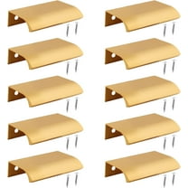 10 Pack Finger Edge Pull Furniture DrawerHandles Hidden Cabinet Kitchen Drawer Handles,Finger Edge Pull for Home Kitchen Door Drawer Cabinet 80mm/3.15"