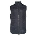 thumbnail image 2 of Men's Vest Full Zip Puffer Lightweight Polyester Winter Quilted Jacket Top, Black, 2XL, 2 of 4