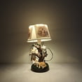 thumbnail image 3 of LED Night Light Cat Shaped Resin Statue Table Lamp Usb Rechargeable For Nursery Home Decor, 3 of 12