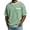 Green, variant on Lenpel Men's T-Shirts Breathable Short Sleeve Crew Neck Color Block Trim Textured Knit Tee Shirts Loose Casual Tops with Pocket