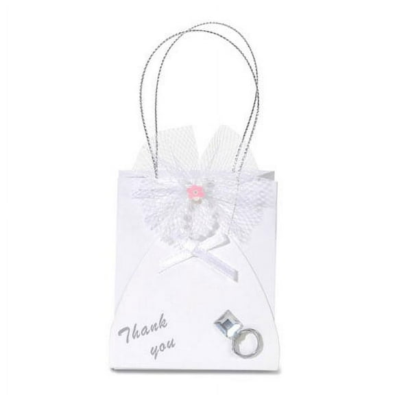 Bride Embellished Bridal Shower and Wedding Favor Bag