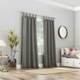 thumbnail image 5 of Sun Zero Brant Energy Saving Blackout Tab Top Curtain Panel, 40"X84", Gray, 5 of 9