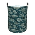 thumbnail image 6 of Lsque Fish Style pattern Laundry Hamper Basket, Tall Woven Rope Hamper Basket for Clothes, Lightweight Storage Basket, Collapsible Waterproof-Medium, 6 of 8