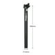 thumbnail image 4 of Tubo de bicicleta de aleación de aluminio, ángulo súper ligero, extensión ajustable, longitud, tija de sillín para bicicleta plegable, absorción de im 31.6 × 400mm Soledad  Sillín de bicicletas, 4 of 10