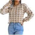thumbnail image 2 of Pulls pour Femmes Automne/hiver Cardigans Pulls Manteau Tricoté Pull-Over Mode Hiver Manches Longues Col Rond, 2 of 8