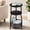 Classic Black, variant on Round Side Table with Charging Station and USB Type C Port, Brown, Small 3-Tier Sofa Couch End Table with Basket for Living Room, Bedroom, Small Spaces