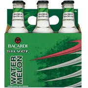 Angle View: Bacardi Silver Watermelon Malt Beverage, 6 pack, 12 fl oz bottles