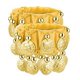 thumbnail image 1 of 1 par de pulseras y tobillos para danza del vientre, de gasa, con monedas de oro, accesorio para disfraz de danza del vientre, regalo de San Valentín, joyería para niña, 1 of 4