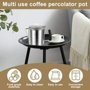 Jetcloudlive Stainless Steel Coffee Percolator 6-Cup Camping Coffee Pot with Glass Knob Portable Percolator Coffee Pot for Campfire or Stove Top Coffee Making