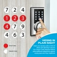 thumbnail image 4 of TurboLock TL-201 Electronic Keypad Deadbolt Keyless Entry Door Lock w/Code Disguise, 21 Programmable Codes, 1-Touch Locking + 3 Backup Keys, 4 of 7