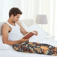 thumbnail image 5 of Gukieu Turtles and Sea Plants Print Men's Home Trousers, Elastic Drawstring Home Pajamas Clothing Suitable for Adult Men-3X-Large, 5 of 6