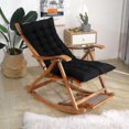 thumbnail image 5 of Cushion Soft Replacement High Seat Pad With Fixation Strap Large Rocking Chair Bench Pad For, Orange, 5 of 5
