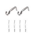 thumbnail image 4 of Mainstays 7/8”-1" Brushed Nickel Adjustable Single Curtain Rod Bracket Set (2 Pack), 4 of 4