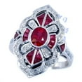 thumbnail image 2 of K-KED Fashion Women 925 Silver Cubic Zirconia Wedding Engagement Rings Delicate Jewelry Sz 6-10-9-#12, 2 of 6