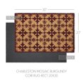 thumbnail image 5 of VHC Brands Charleston Mosaic Burgundy Coir Rug Rect 20x30, 5 of 5