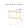 thumbnail image 4 of Ashley Furniture Norcastle Console Table in Dark Brown, 4 of 5