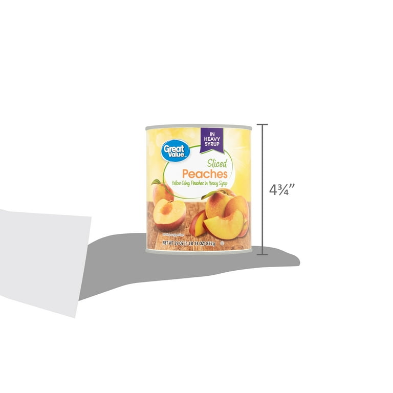 Great Value Sliced Peaches in Heavy Syrup, 29 oz - Walmart.com