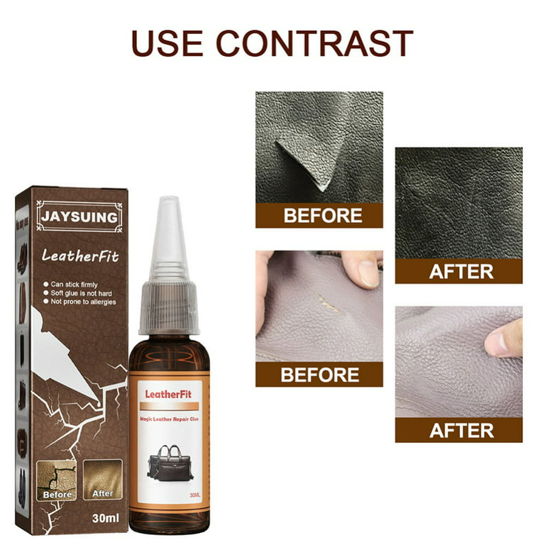 Leather and fabric glue. Heat activated, very strong and flexible 15ml
