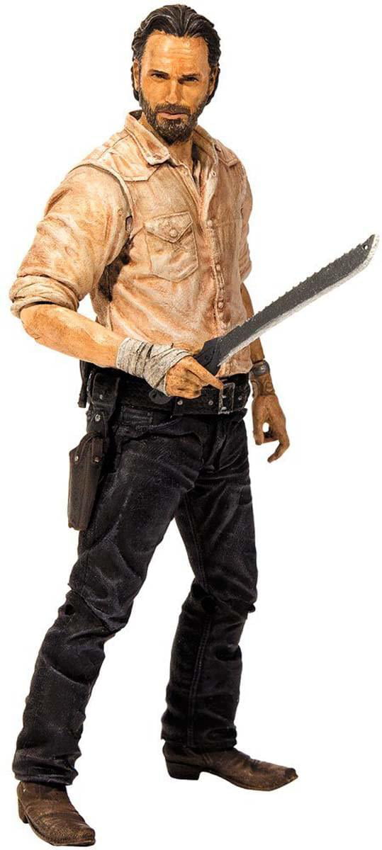 McFARLANE AMC THE WALKING DEAD RICK GRIMES #1 OF 8-7 inch Figure With STAND