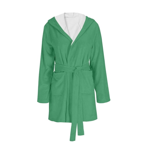 Long Sleeve Cotton Robes for Women Fluffy Women's Nightgowns & Sleepshirts Oversize Length Women's Sleepwear House Womens Robe Army Green