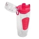 thumbnail image 4 of Botella de agua con infusor de frutas, agarre antideslizante, tapa abatible, botellas de agua con infusión para mujeres y hombres, botella de infusión de agua a prueba de fugas, color rojo r, 4 of 10