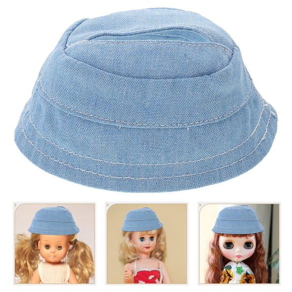 OUNONA Sky Fisherman Hat for Dolls, Soft Breathable Fabric, Open Design, Easy to Clean, Ideal Accessory for Doll Outfits