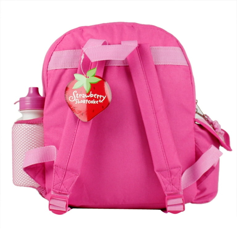 Pink Strawberry Mini Backpack Crossbody Bag