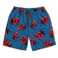 thumbnail image 3 of Uemuo Colorful Ladybird Pattern Men's Swim Trunks Hawaiian Beach Bathing Suit Swimsuits Beach Quick-Dry Shorts with Pockets-X-Large, 3 of 9