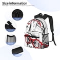 thumbnail image 3 of Sikiie Monkey Print Backpack, Large Capacity Adjustable Shoulder Strap Laptop Backpack, Suitable for Travel, Business, Campus, Unisex, 3 of 6