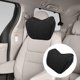 thumbnail image 3 of Cojín para el cuello del automóvil, reposacabezas del asiento del automóvil para el cuello, la espalda, del dolor, el asiento transpirable Negro Cola reposacabezas del coche, 3 of 7
