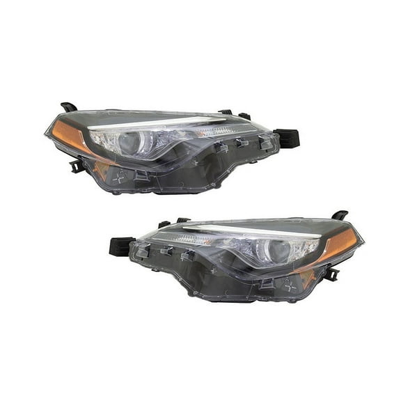 New Pair Of Headlights Fits Toyota Corolla Le Eco 2017-19 To2502249 81110-02M70