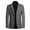 Gray, variant on SWSMCLT Men's Blazer Suit Jacket Long Sleeve Pocket Blazer Jacket Blazer Winter Fall Wool Business Casual Spring Fashion Black X-Small