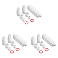 thumbnail image 1 of 3X Répéteur Étanche IP66 10/100Mbps 500m Extension 48V Extérieur pour Appareil Photo Switch, Kit Répéteur 3 x POE, Blanc, 1 of 6