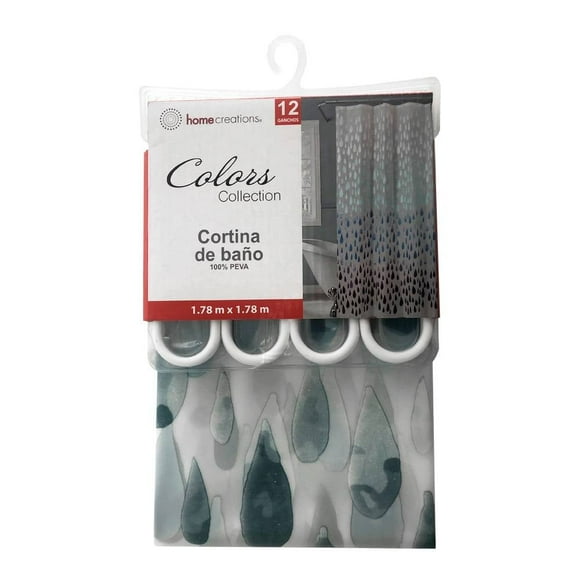 Cortina de Baño Home Creations Lluvia 178x178 cm