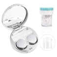 thumbnail image 1 of Contact Lens Case with Cleaner Washer & Applicator Kit, Travel Size Colored Contact Lens Case, Includes Solution Bottle, Mirror & Removal Tool for Daily Use & Outdoor Convenience, 1 of 8