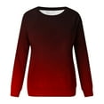 thumbnail image 6 of Jsaierl Womens Sweatshirts Plus Size Gradient Trendy Sweatshirts Round Neck Fall Pullover Tops Oversized Long Sleeve Shirts Deals Of the Day, 6 of 6