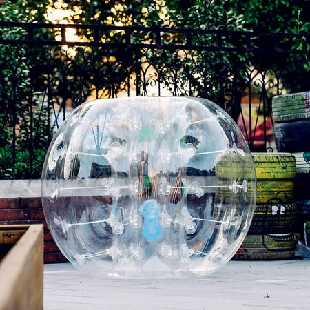 - BestEquip Inflatable Bumper Ball 4FT Bubble Soccer Ball 0.8mm Eco-Friendly PVC Zorb Ball Human Hamster Ball for Adults and Kids