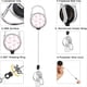 thumbnail image 5 of 2 Porta Credencial Retráctil con Clip y Cordón, Cordón con Estampado de Lazo y Porta Credencial, Cordón Separable para Credencial de Identificación para Mujeres, 5 of 5