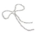 thumbnail image 1 of Cadena de recorte de diamantes de imitación de cristal, 1 yarda, bricolaje, ropa, joyería, apliques de disfraz, color blanco, 1 of 8