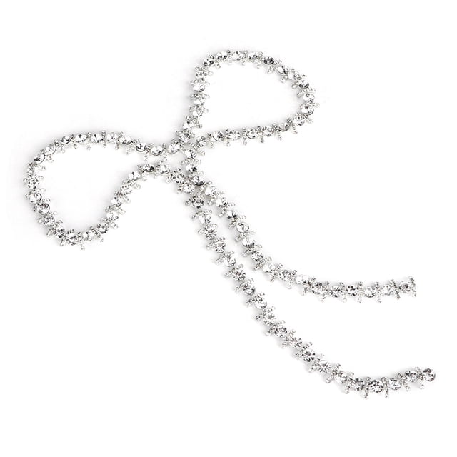 Cadena de recorte de diamantes de imitación de cristal, 1 yarda, bricolaje, ropa, joyería, apliques de disfraz, color blanco