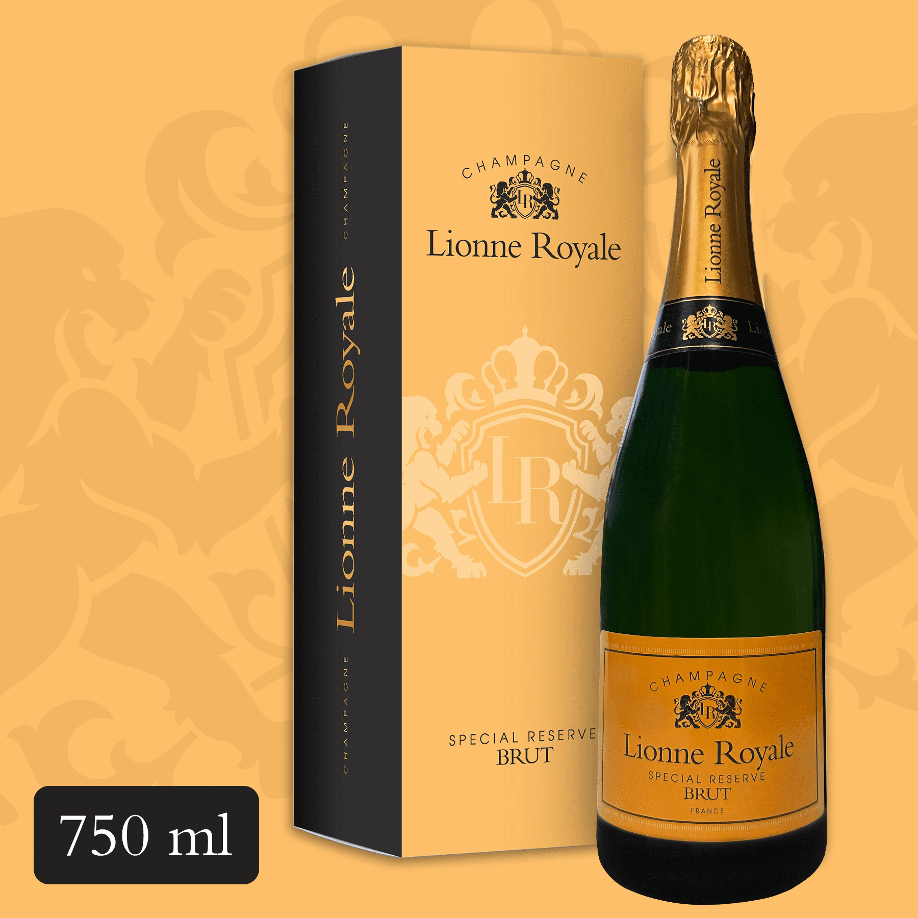 Lionne Royale Brut Special Reserve Sparkling Wine France, 750 ml Bottle, 12% ABV