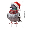 thumbnail image 3 of Back To School Christmas Cute Chicken Hedgehog Rabbit 2D Flat Printing Acrylic Insert Card Ground Stake Insert Art Garden Colorful Christmas Decoration Suitable for Christmas Yard 25Cm/9.84In A, 3 of 4