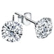 thumbnail image 1 of Joyería de Aretes y Pendientes DiamLux5 1Par 5mm Zirconia S925 Plata Aretes de Broquel., 1 of 3