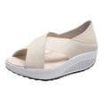 thumbnail image 2 of Verano Color sólido Suave antideslizante Mujer Cuña Columpio Zapato Mujer Zapato Flip Flop Wmkox8yii  shjk2057, 2 of 4