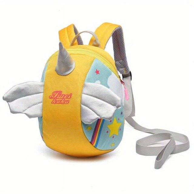 Cartoon Kindergarten Backpack For Age 1-3 Baby Boys And Girls Anti-lost Backpack Cute Bee Unicorn Butterfly Bag School Bag