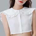 thumbnail image 3 of Cuello falso Zulema media blusa de gasa desmontable, 3 of 8