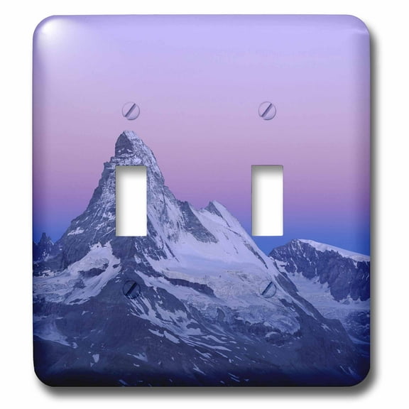 3dRose, Matterhorn, Mountains, Swiss Alps, Switzerland - EU29 RNU0034 - Rolf Nussbaumer, double toggle switch